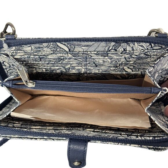 Sakroots Women’s Olympic Smartphone Crossbody Floral Wristlet Wallet Blue NEW - Picture 3 of 6